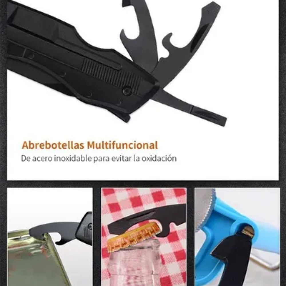 Navajas Multiherramien Acero Inoxidable Camping Pesca Hogar