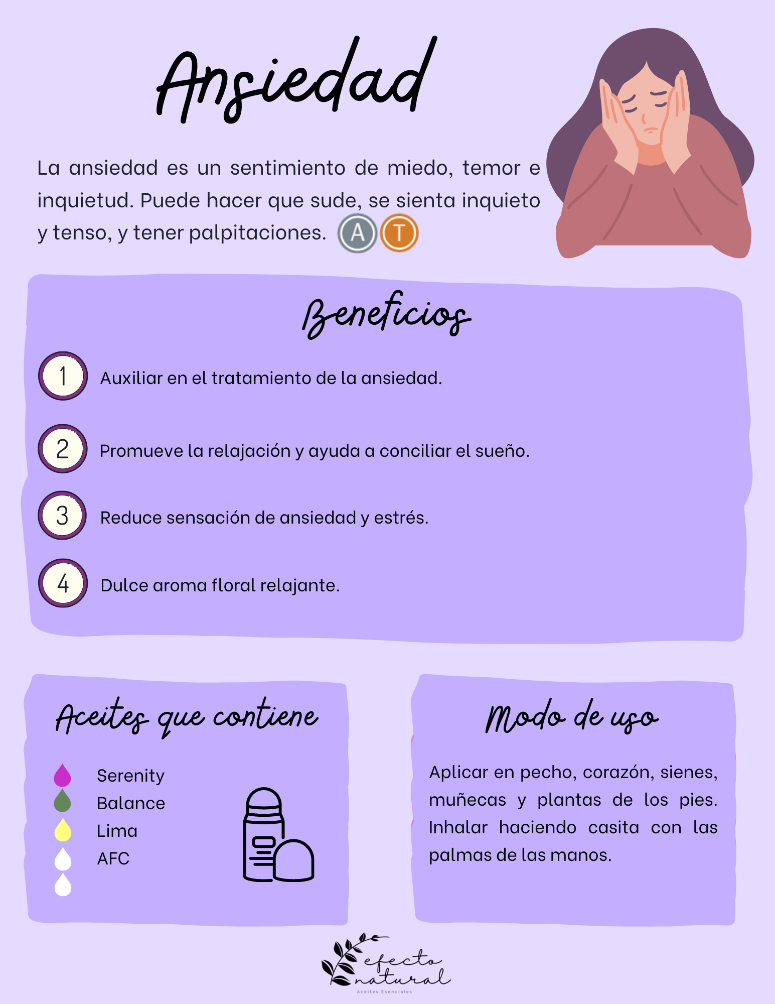 Ansiedad - Mezcla de aceites esenciales