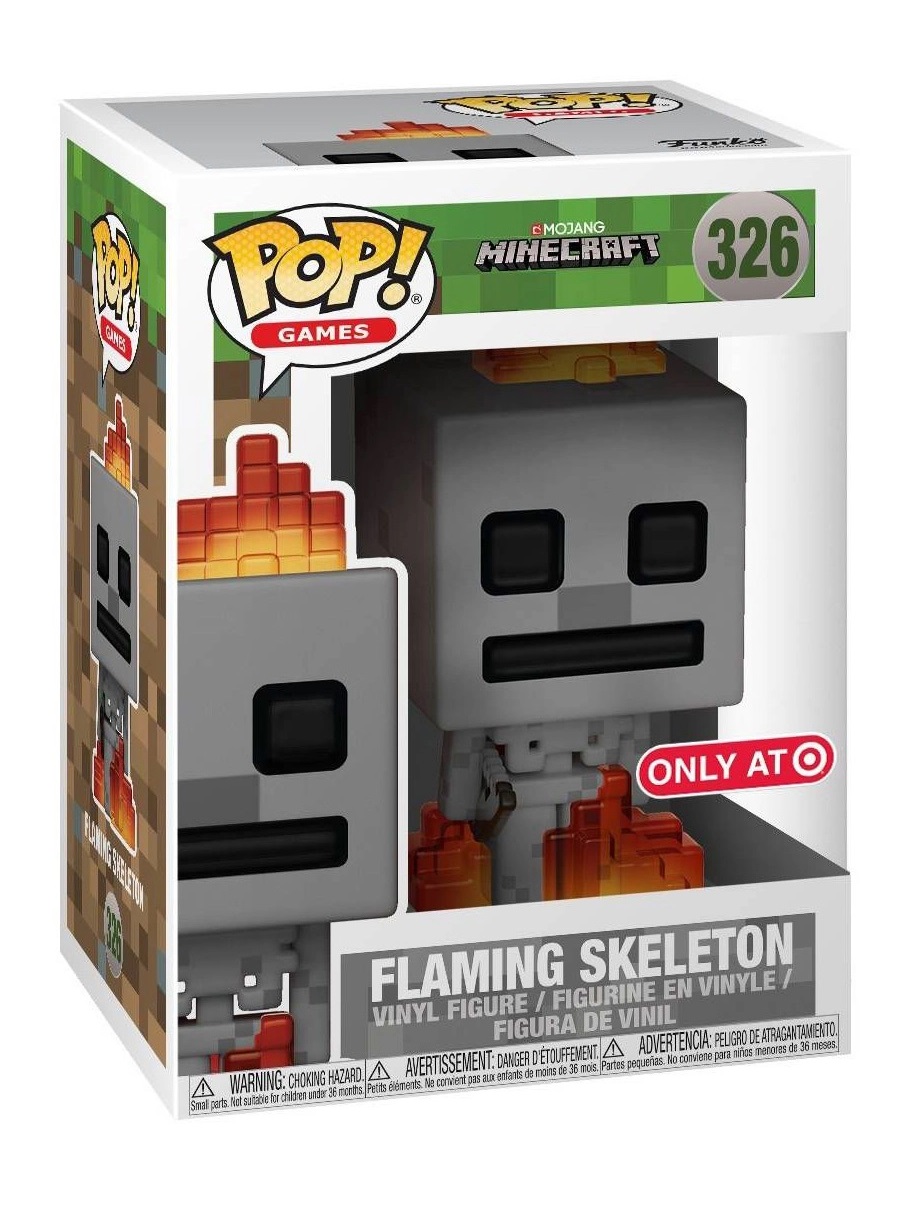 Funko Pop Figura Minecraft Flaming Skeleton 326 Target