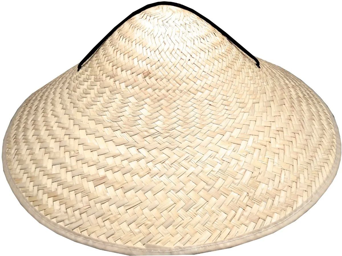 Sombrero Unisex Vietnamita De Palma Oriental Japonés Chino Arrozero Natural