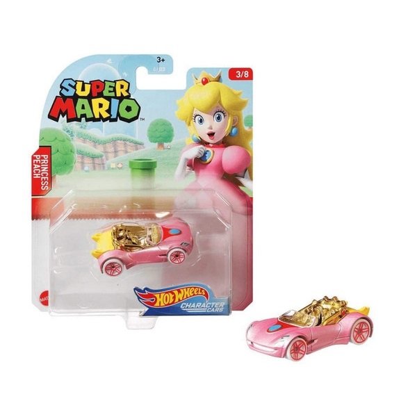 Hot Wheels Super Mario Princess Peach Character Cars