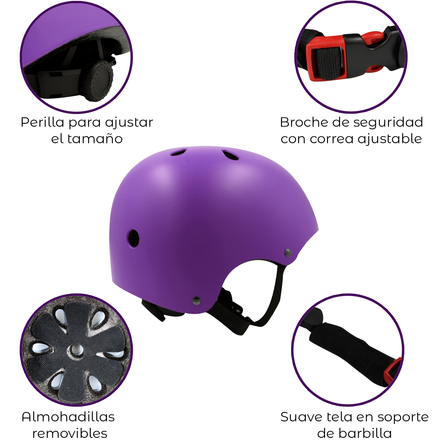 Kit Seguridad Protección Niños Casco Rodilleras Muñequeras Coderas
