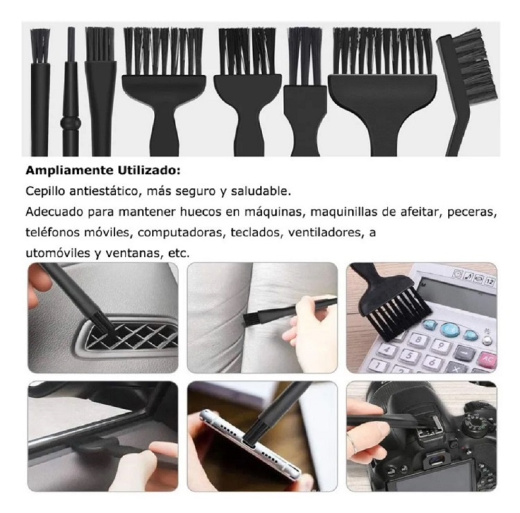 Kit De Cepillos Antiestáticos Limpieza Teclado