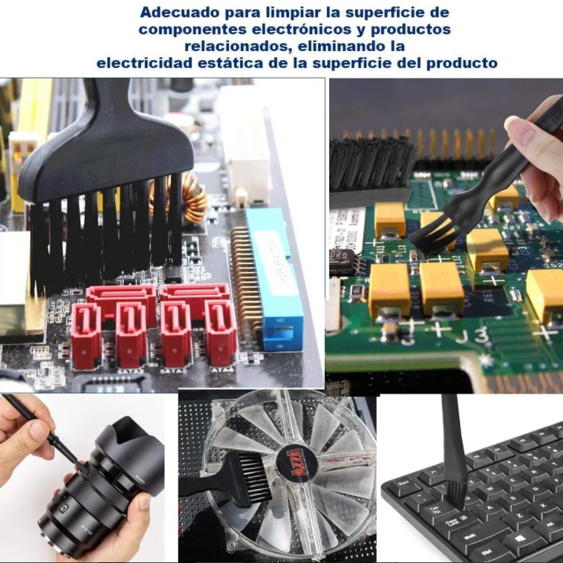 Kit De Cepillos Antiestáticos Limpieza Teclado