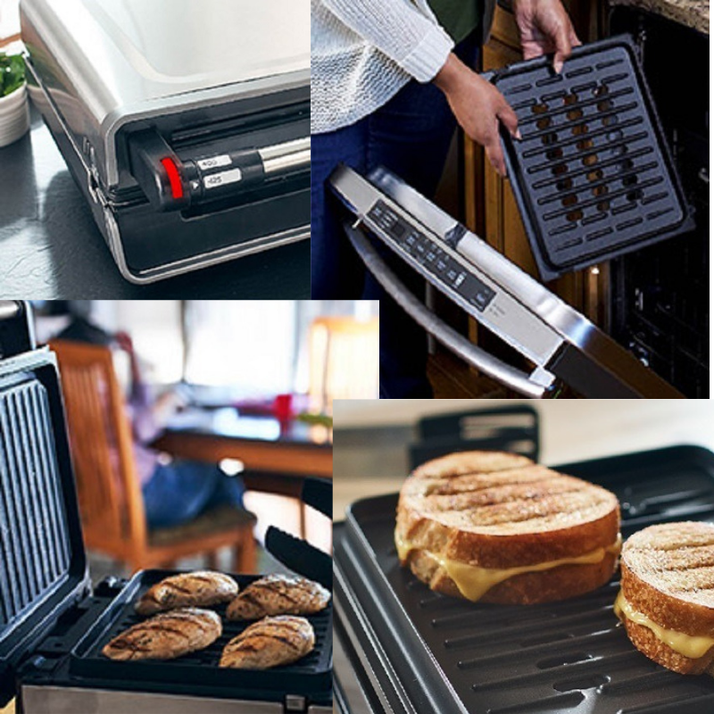 Parrilla Eléctrica George Foreman Sin Humo Para Interiores