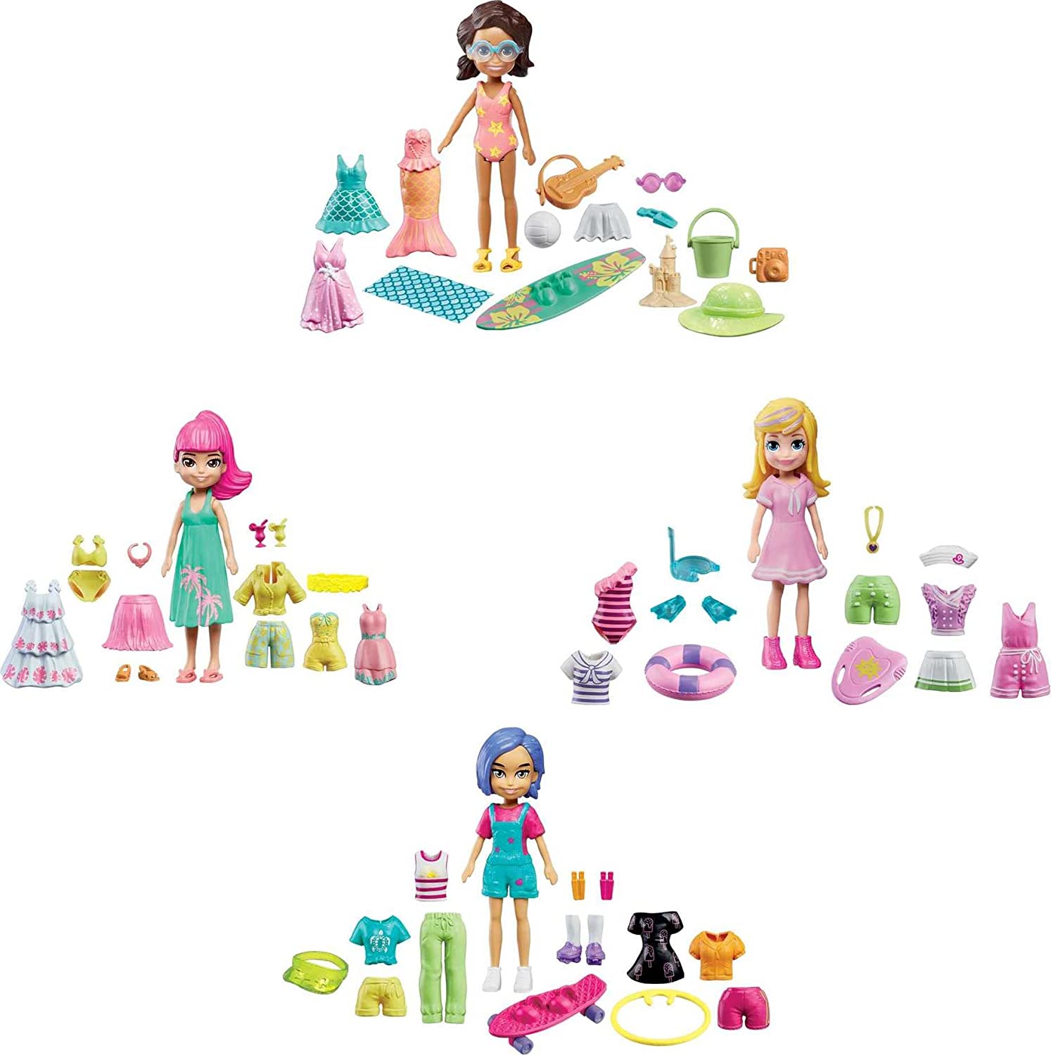 POLLY POCKET SUPER KIT DE MODA ACUATICO