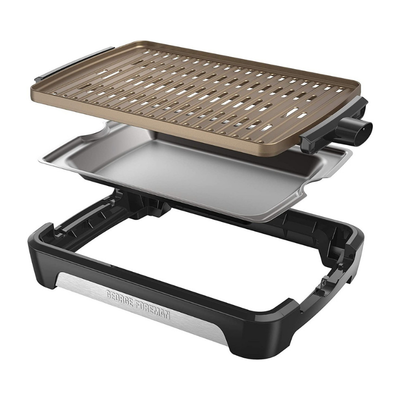 Asador Parrilla Eléctrica George Foreman Sin Humo Tamaño Fam