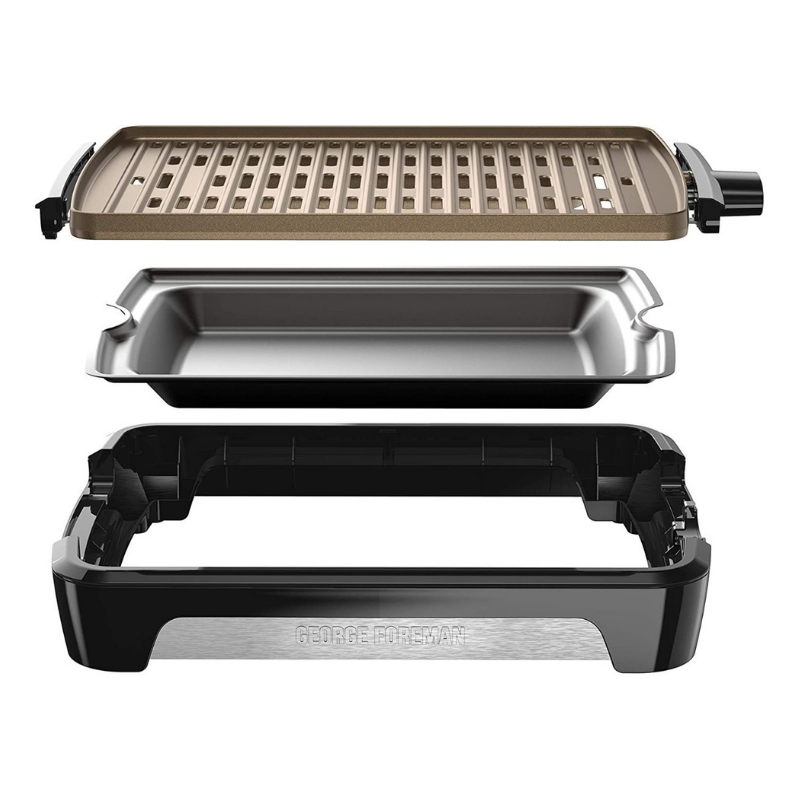 Asador Parrilla Eléctrica George Foreman Sin Humo Tamaño Fam