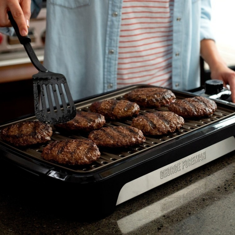 Asador Parrilla Eléctrica George Foreman Sin Humo Tamaño Fam