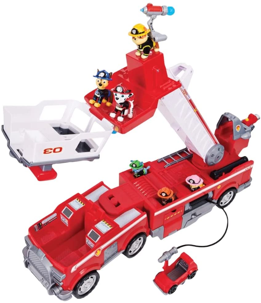 Paw Patrol Cami n De Bombero Ultimate Fire Truck Con 6 Cachorros