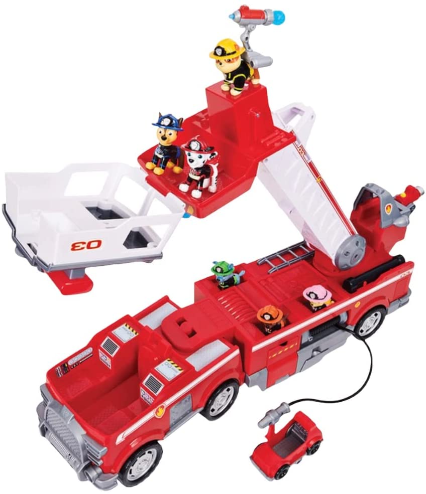 Paw Patrol Camión De Bombero Ultimate Fire Truck Con 6 Cachorros Spin Master