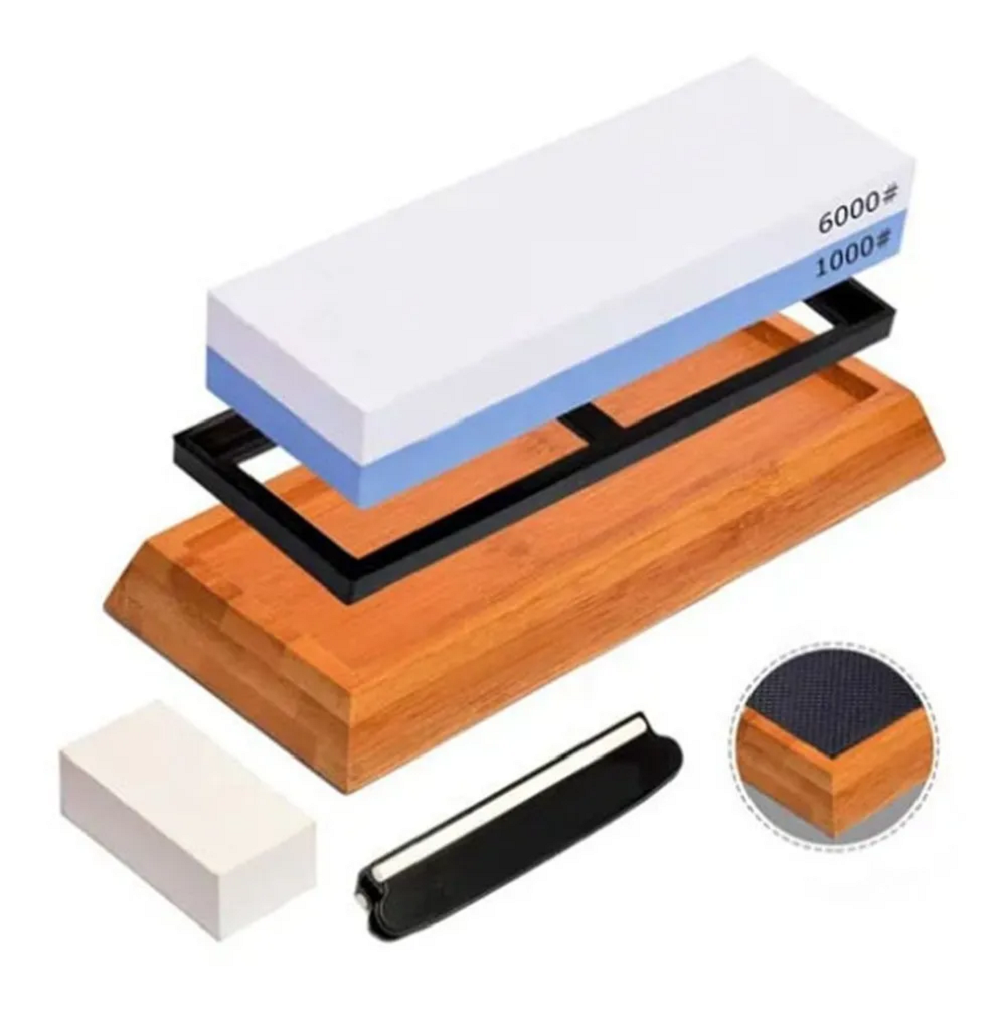 Piedra De Afilado De Cuchillos Double Side Grit 1000/ 6000