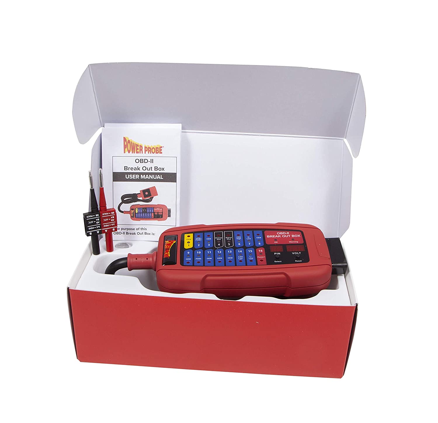 Caja de conexiones BreakOut Box OBD2 Power Probe PPECB