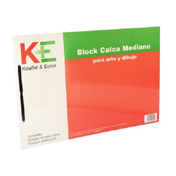 Block Calca Keuffel & Esser Mediano 90/95g, 30x45cm, 20hjs