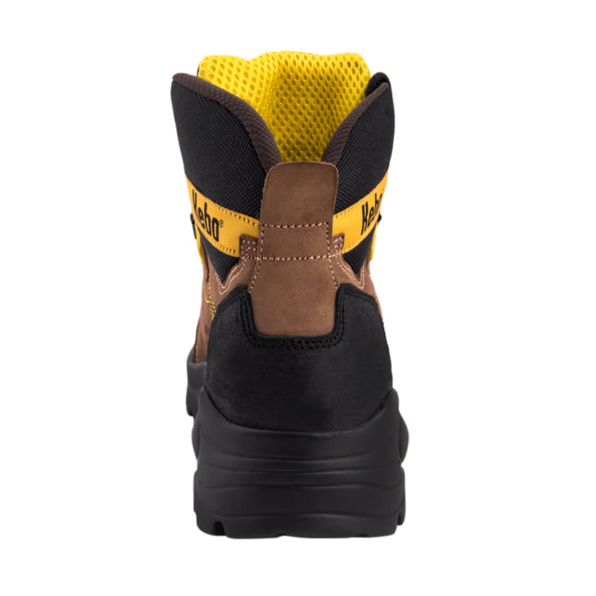 Botas para trabajo industrial marca Kebo, color café, con casquillo, mod. 169262