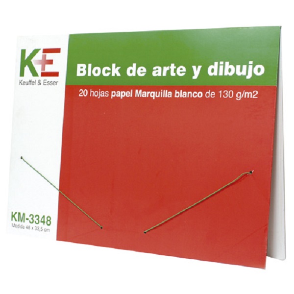 Block Marquilla Blanco Keuffel & Esser 20h 48x33.5cm, 130grs