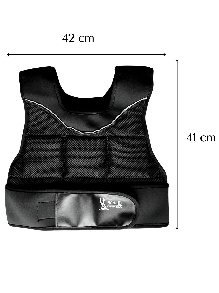 Iron Chaleco con Peso Ajustable Lastrado 12 kg V&D Fitness