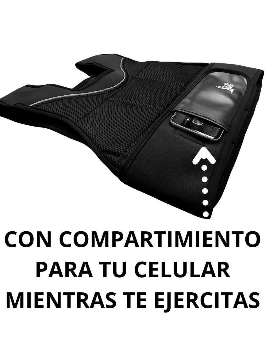 Iron Chaleco con Peso Ajustable Lastrado 12 kg V&D Fitness
