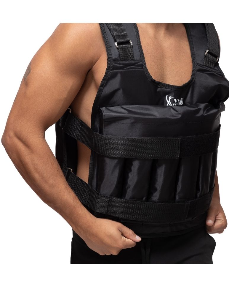 Strip Chaleco Con Peso Lastrado Ajustable 10 kg