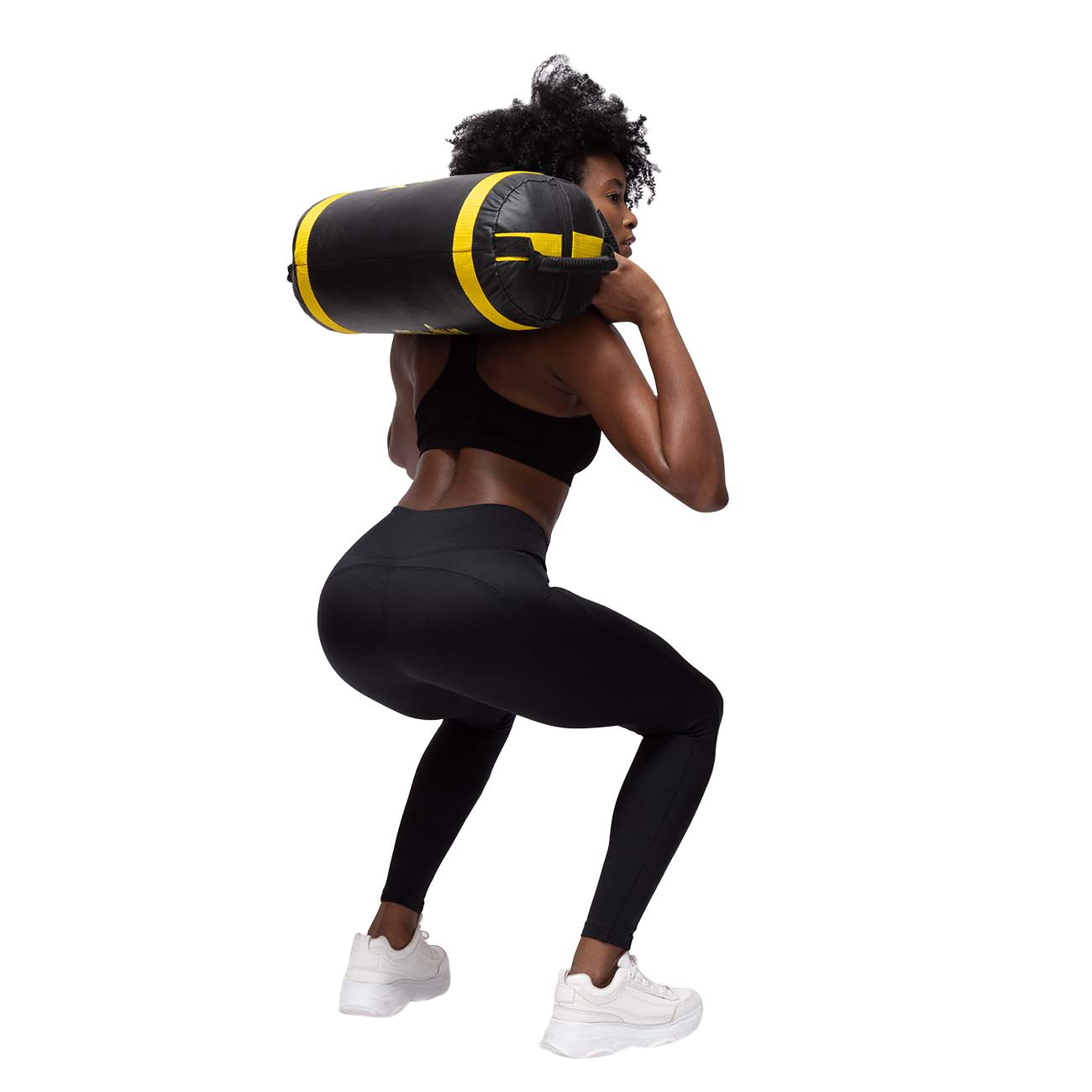 Sandbag costal con Peso Negro c/amarillo 15kg/33 Lbs V&D Fitness