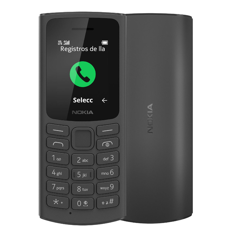 Nokia 105 4G, Single Sim, Gris