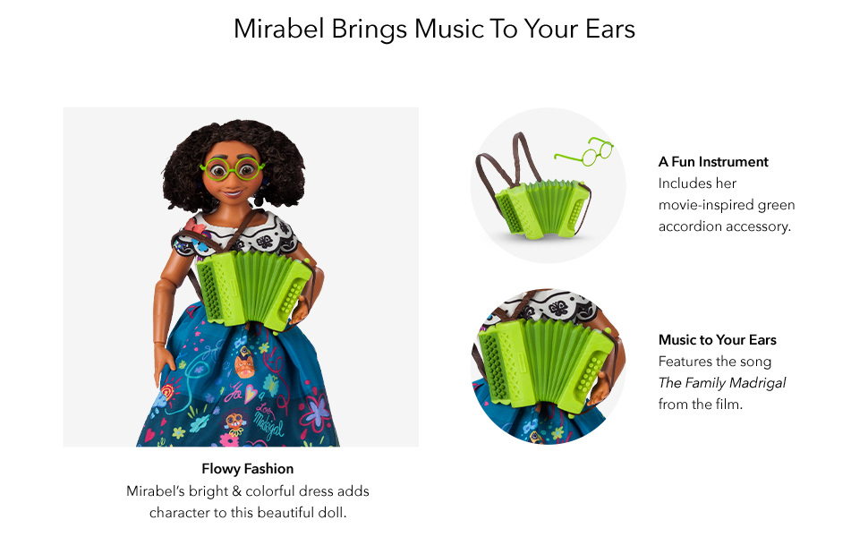 Disney Mirabel Madrigal Muñeca Encanto con sonido