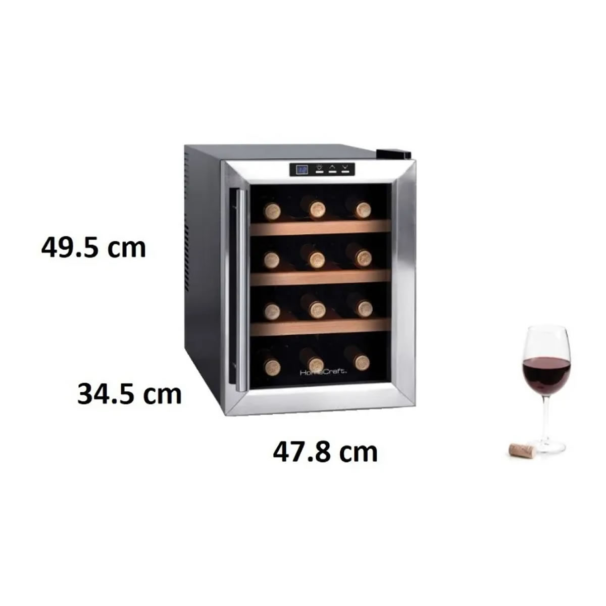 Cava de Vinos Enfriador De 12 Botellas Igloo IGLWC12WDSS SMS