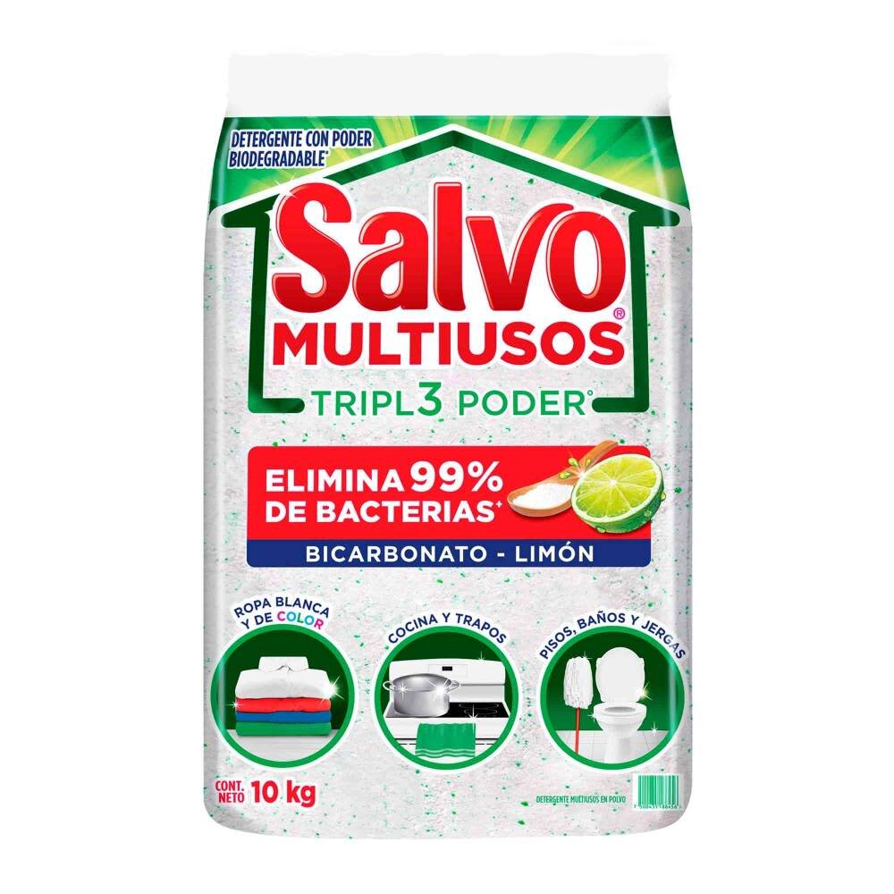 Detergente en Polvo Salvo Multiusos 10 Kg