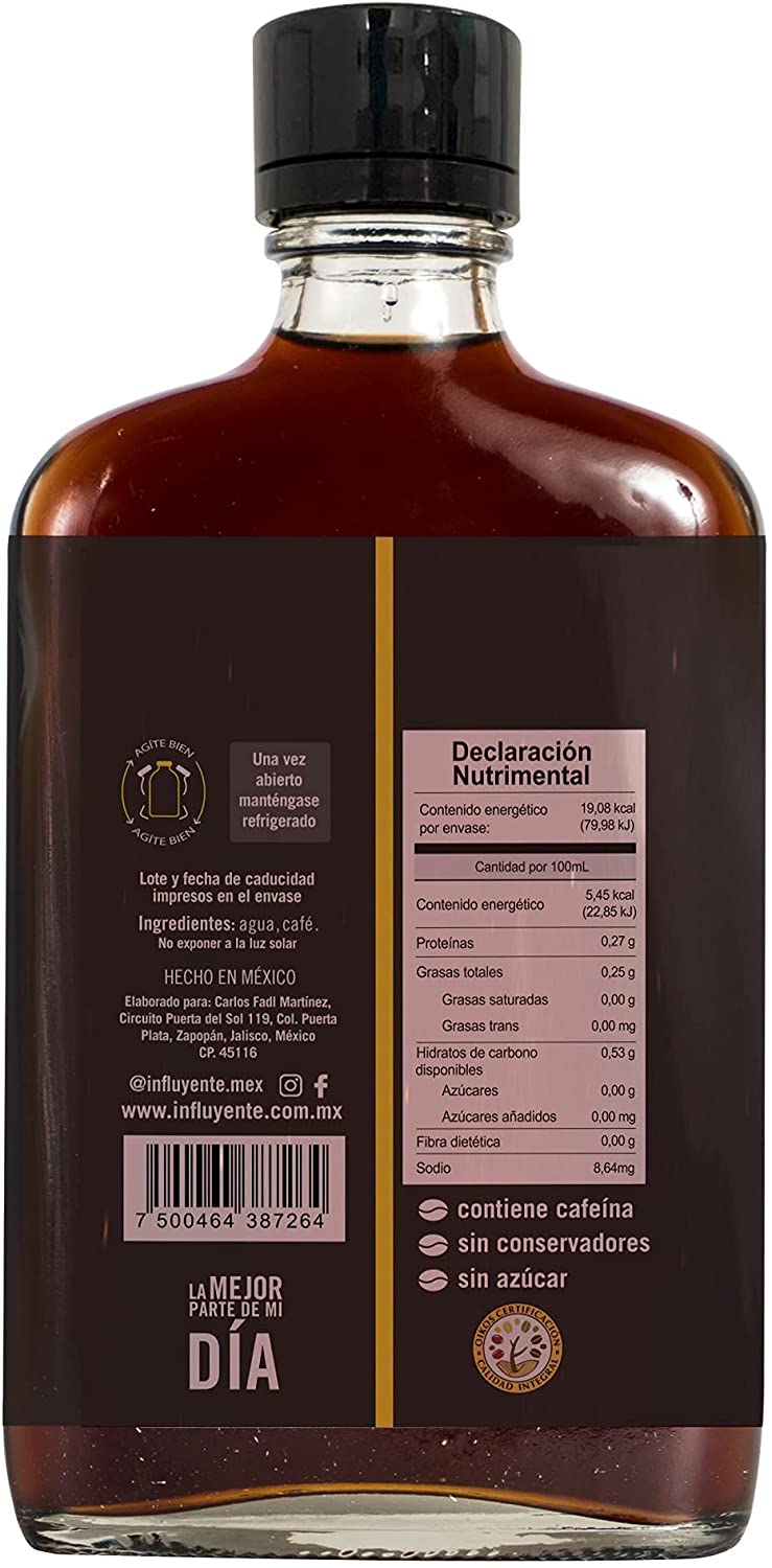 Botellas de Cold Brew 250 ml c/u Influyente