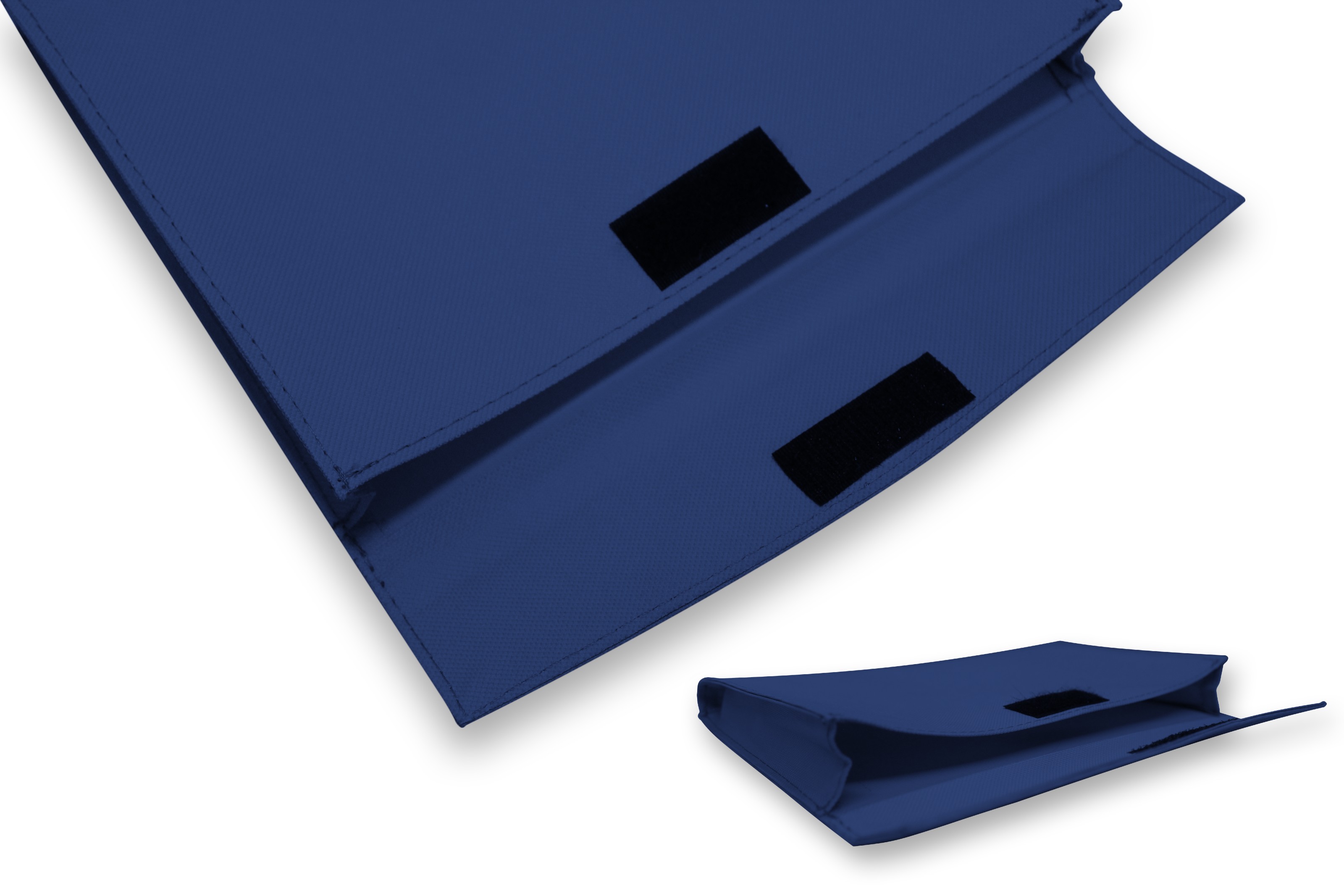 Estuche Porta documentos Tela con Velcro WOTEC Azul Marino