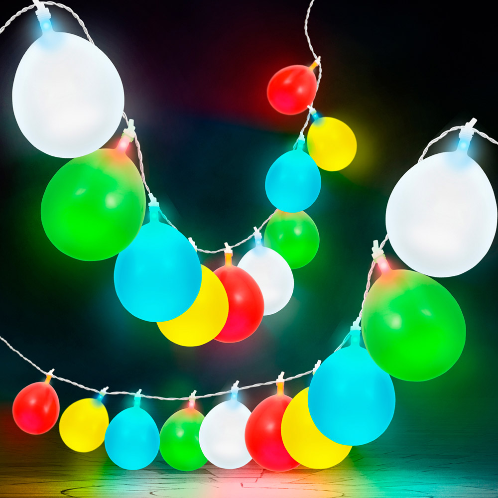 2 Series de Luces LED de Colores para Exteriores con Globos (3.24 m c/u) Redlemon