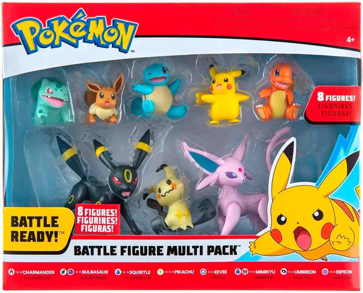 Pokemón Battle Figure Multi Pack 8pz 