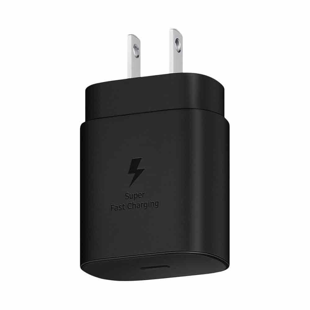 Cargador De Pared De Tipo C A Tipo C Negro Compatible Con Samsung 25w Superfast