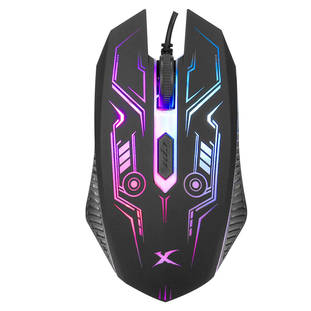 Combo Gamer 4 en 1 Teclado + Mouse + Audífonos + Mousepad Xtrike Me Color Negro