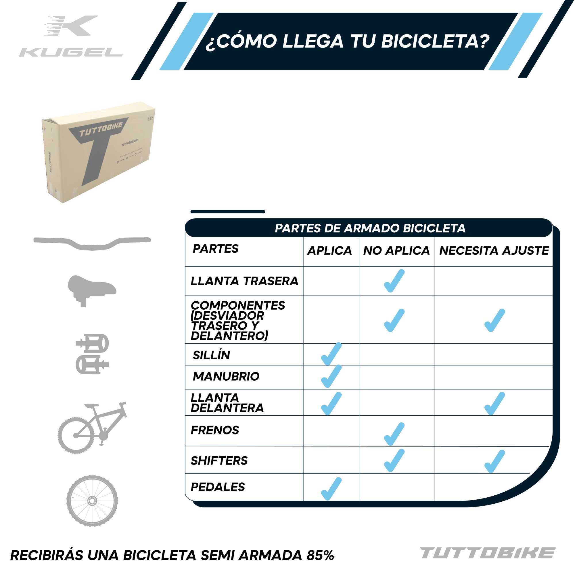 Bicicleta Ruta Rodada 700 14 Velocidadaes Kugel Ciclo-X