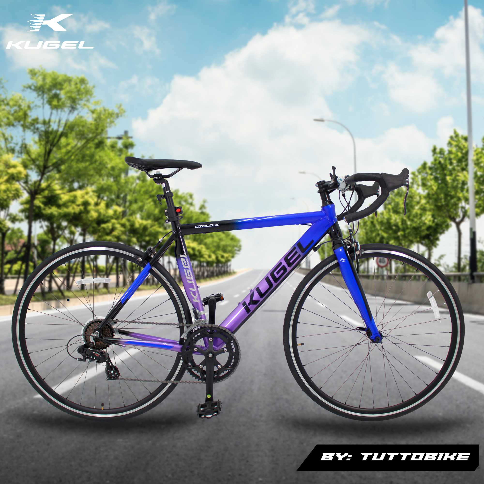 Bicicleta Ruta Rodada 700 14 Velocidadaes Kugel Ciclo-X