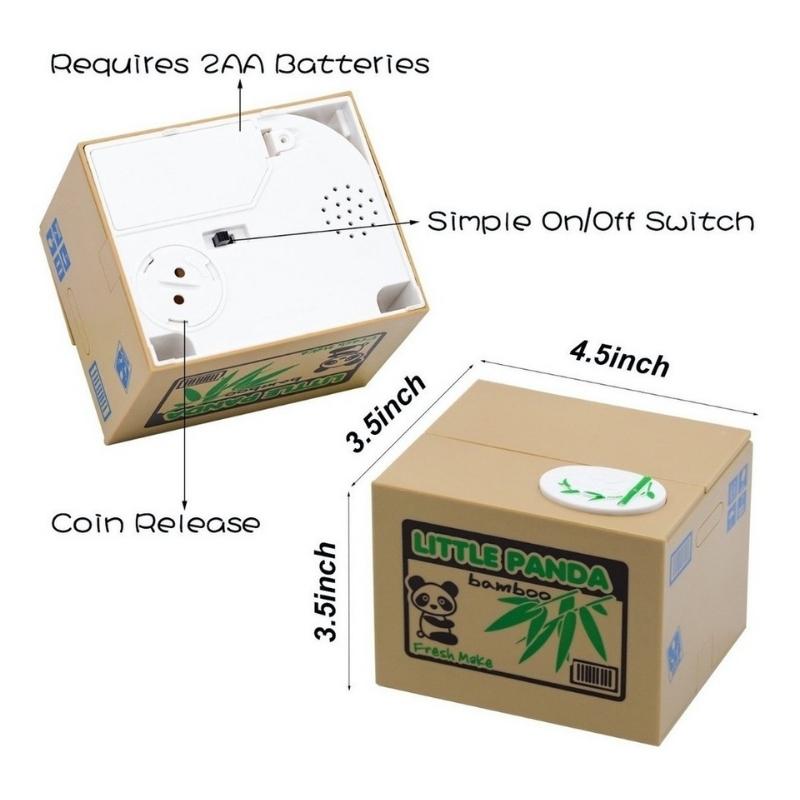 Alcancía Roba Monedas Juguete Traga Monedas - Panda