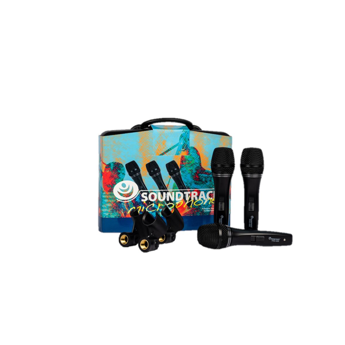 Micrófonos Soundtrack Pro-600x3 Baja Impedancia Profesionales 
