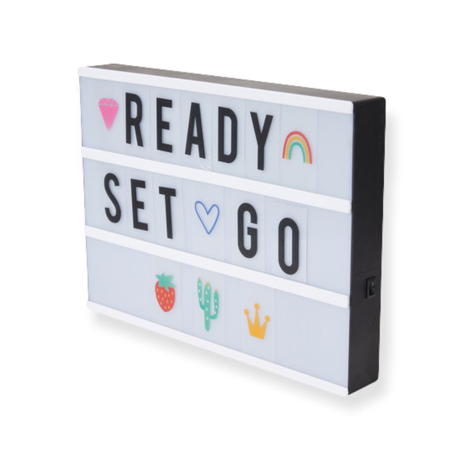 Letrero Luminoso Personalizable lightbox letras de colores Gadgets & Fun 