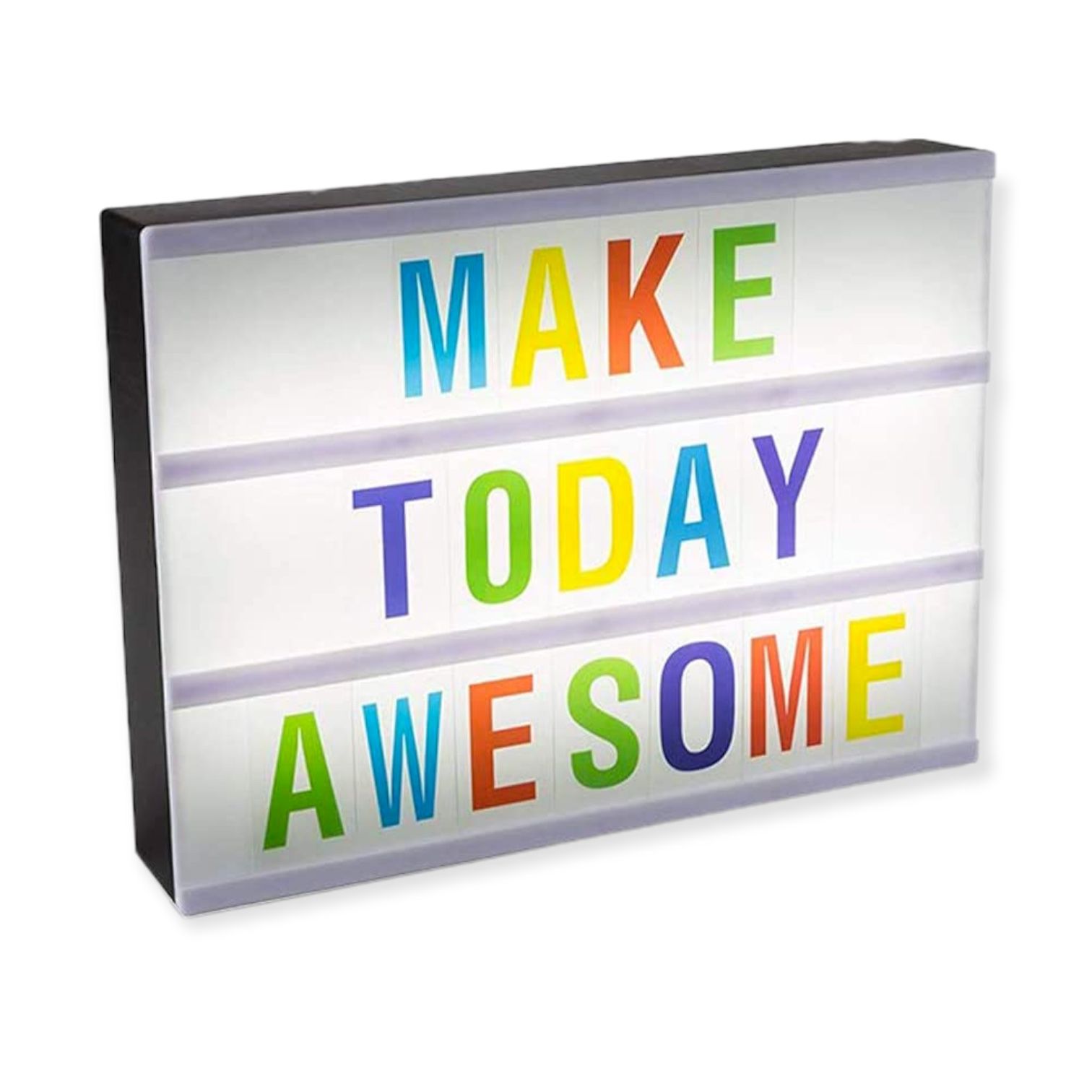 Letrero Luminoso Personalizable lightbox letras de colores Gadgets & Fun 