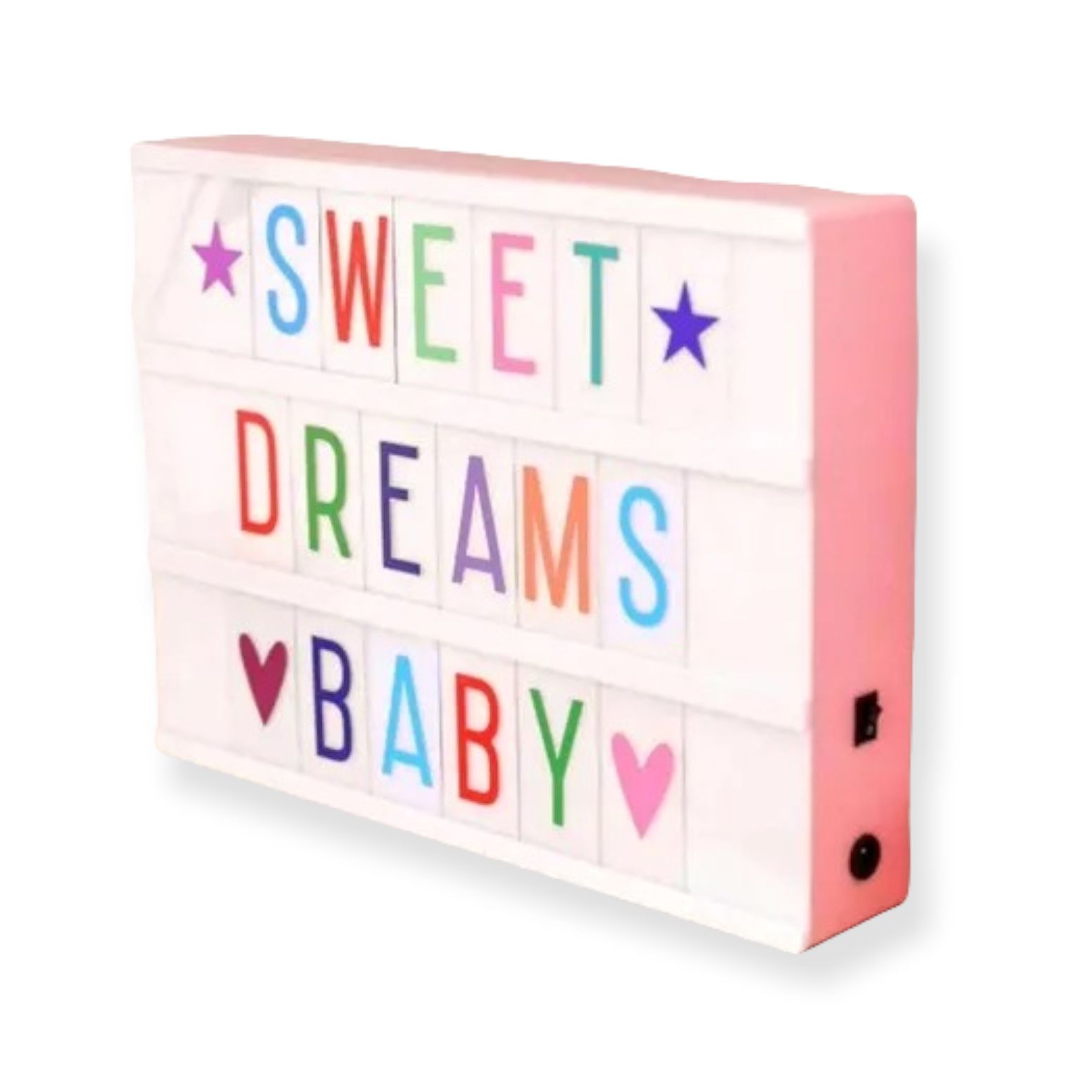 Letrero Luminoso Personalizable lightbox letras de colores Gadgets & Fun 