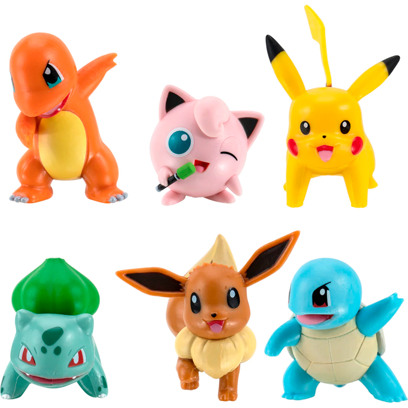 Pokemon Multipack Pikachu, Squirtle, Charmander, Bulbasaur, Eevee, Gigglypuff