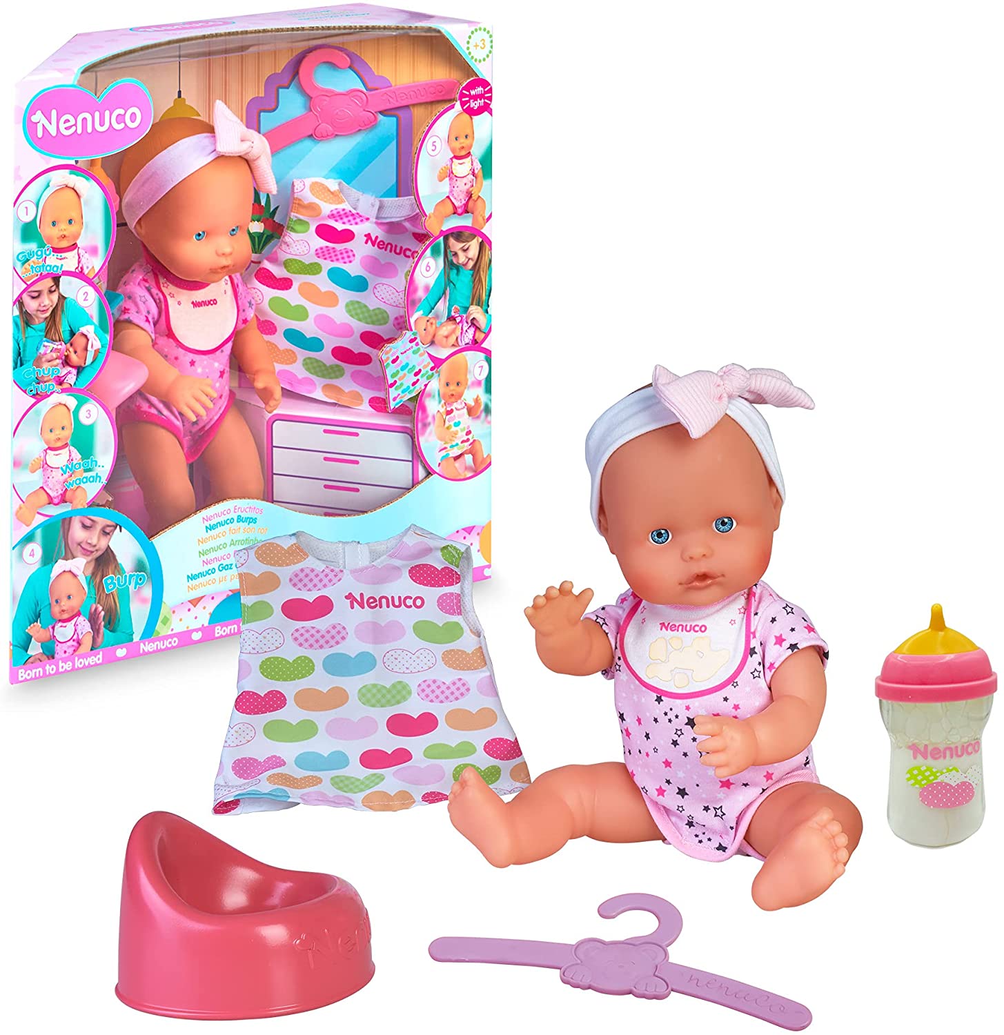 Nenuco Eructito llora y hace sonidos