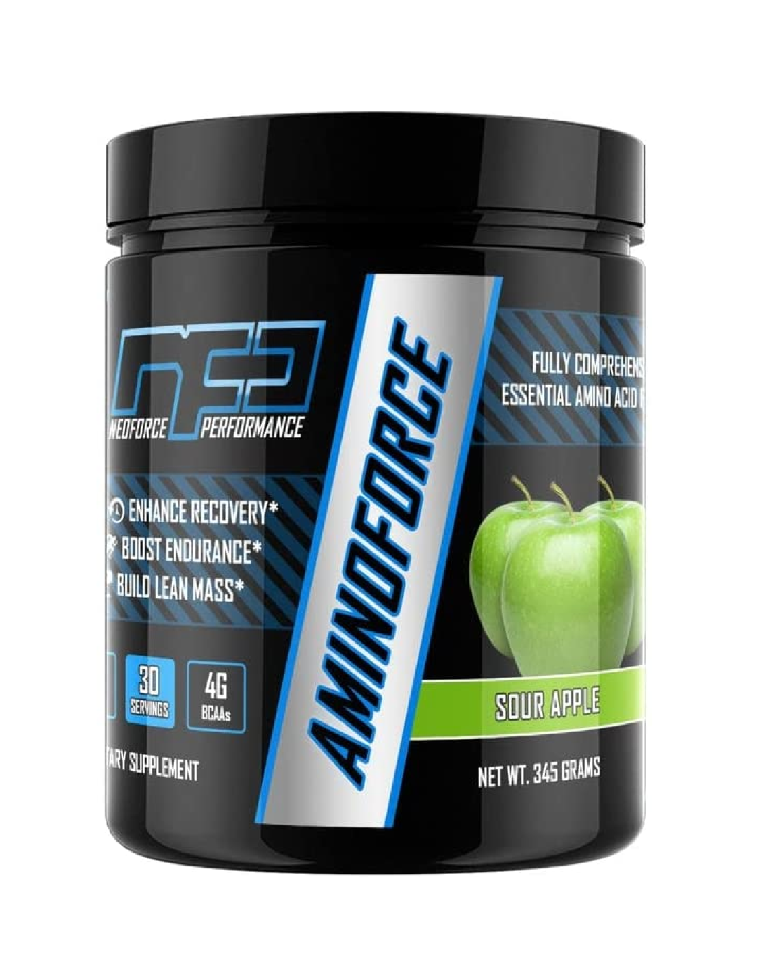 AMINOFORCE aminoácidos totales manzana verde 30 servicios 12.17 Onzas