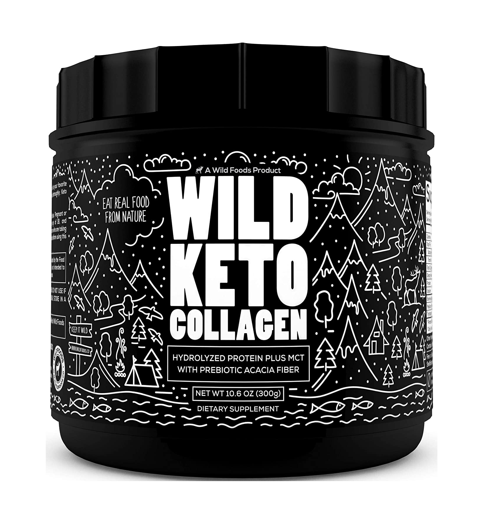 Wild Keto Colágeno en polvo con aminoácidos esenciales 10.6 Onzas