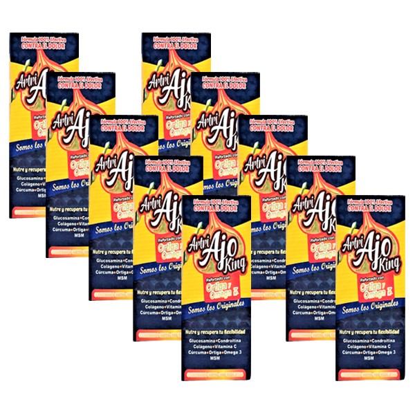 Artri Ajo King Artriking Ortiga Omega 3 100 Tab 10 Pzs