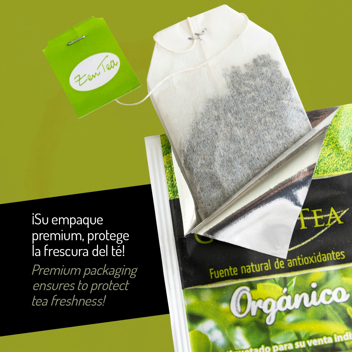 Te Verde Organico De Alta Montaña Zen Tea Con 135 Sobres