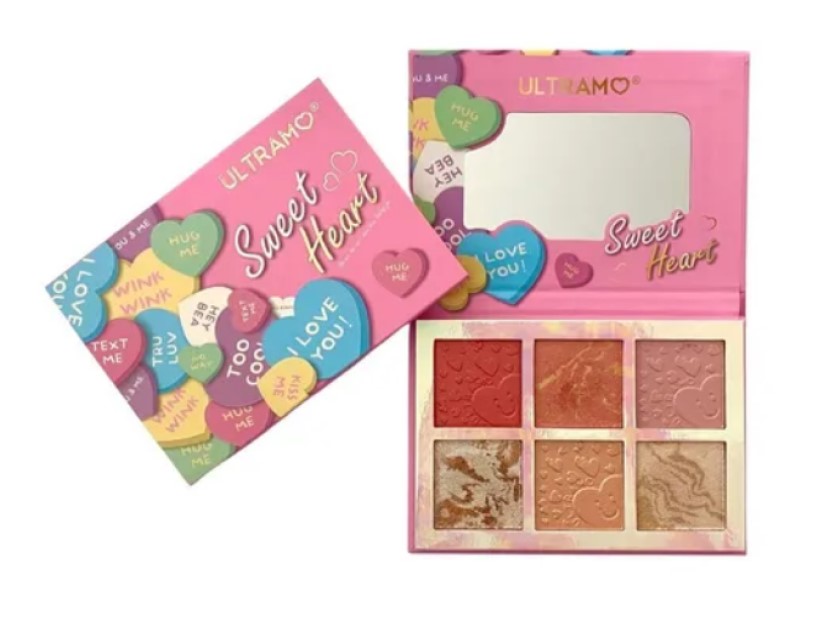 Paleta De 6 Tonos De Iluminadores En Polvo Por Ultramo