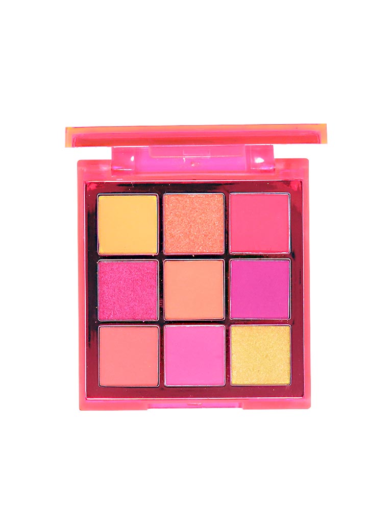 Paleta De 9 Sombras De Ojos Neón Naranja By Bonita