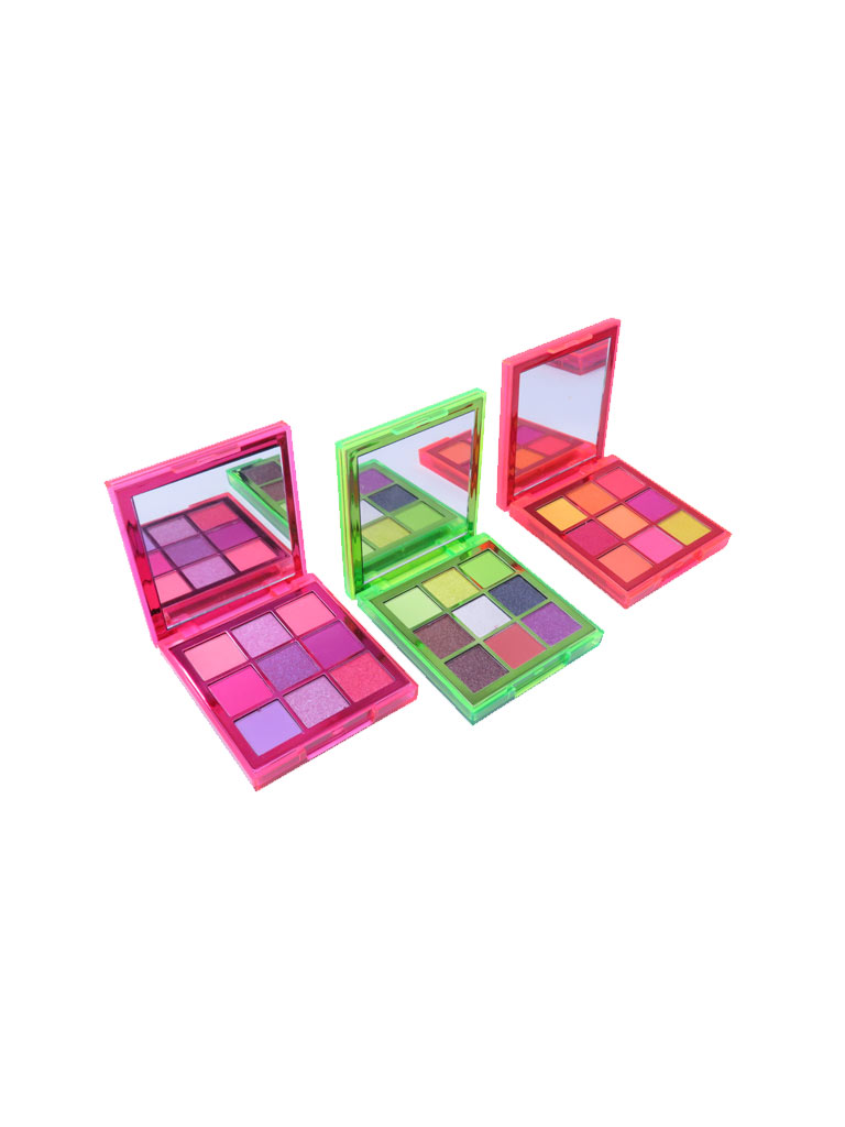 Paleta De 9 Sombras De Ojos Neón Naranja By Bonita